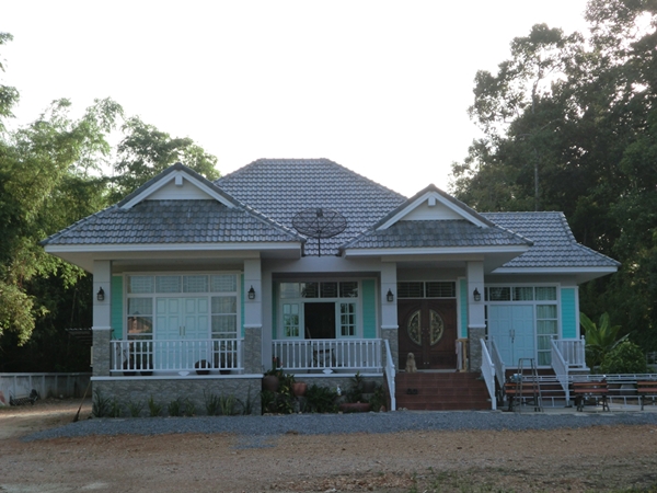 สร้างบ้านชั้นเดียวกลางสวน น่ารักเหมือนอยู่เมืองนอก สร้างบ้านชั้นเดียวกลางสวน น่ารักเหมือนอยู่เมืองนอก