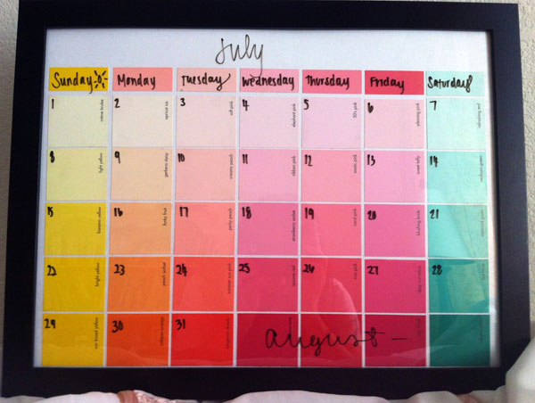10 ไอเดีย DIY ปฏิทิน รับปีใหม่