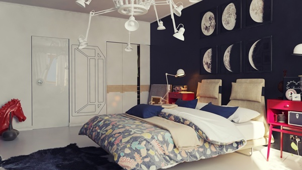 ห้องนอนสวยล้ำ แบบ นักบินอวกาศ