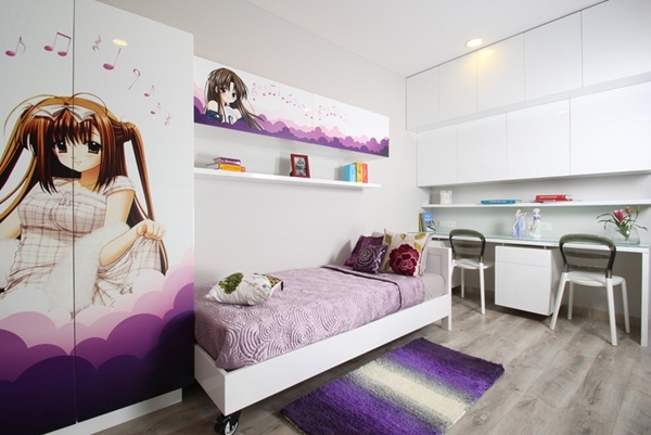 แบบห้องนอน ห้องนอนเด็กผู้หญิง น่ารักสุด ๆ