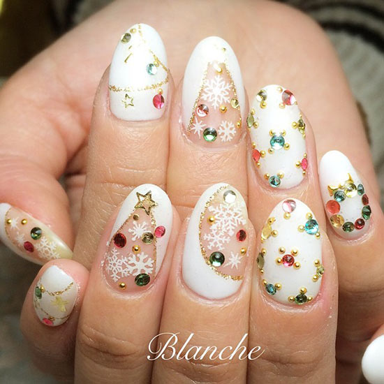 ลายเพ้นท์เล็บคริสต์มาส-ปีใหม่ ลายเพ้นท์เล็บคริสต์มาส-ปีใหม่