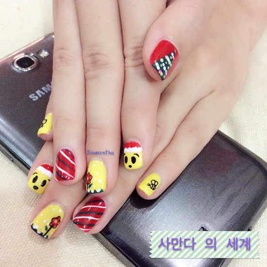 ลายเพ้นท์เล็บคริสต์มาส-ปีใหม่ ลายเพ้นท์เล็บคริสต์มาส-ปีใหม่