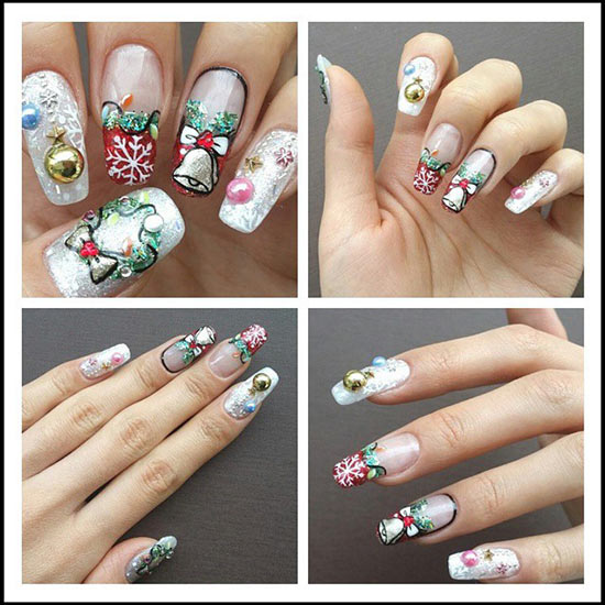 ลายเพ้นท์เล็บคริสต์มาส-ปีใหม่ ลายเพ้นท์เล็บคริสต์มาส-ปีใหม่