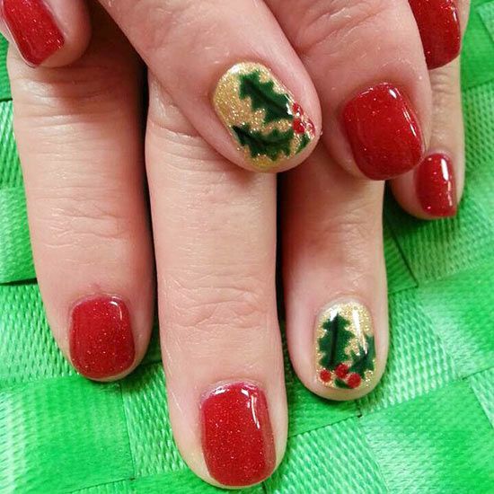 ลายเพ้นท์เล็บคริสต์มาส-ปีใหม่ ลายเพ้นท์เล็บคริสต์มาส-ปีใหม่