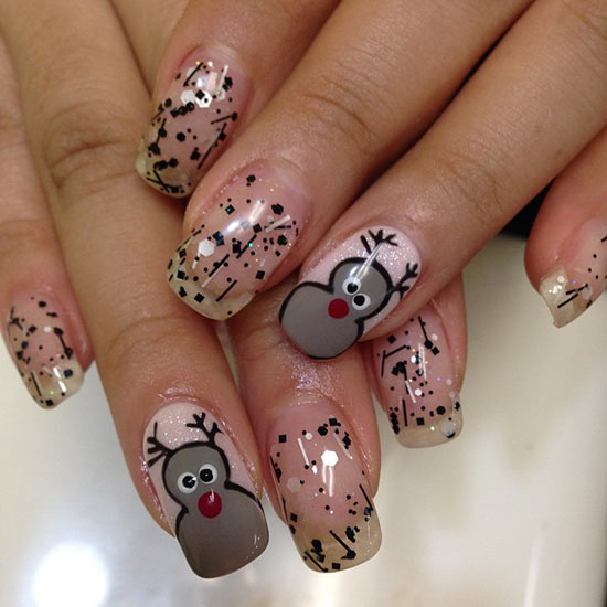 ลายเพ้นท์เล็บคริสต์มาส-ปีใหม่ ลายเพ้นท์เล็บคริสต์มาส-ปีใหม่