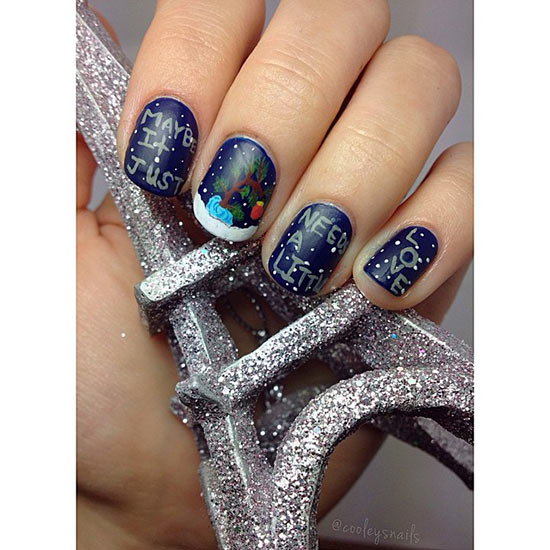 ลายเพ้นท์เล็บคริสต์มาส-ปีใหม่ ลายเพ้นท์เล็บคริสต์มาส-ปีใหม่