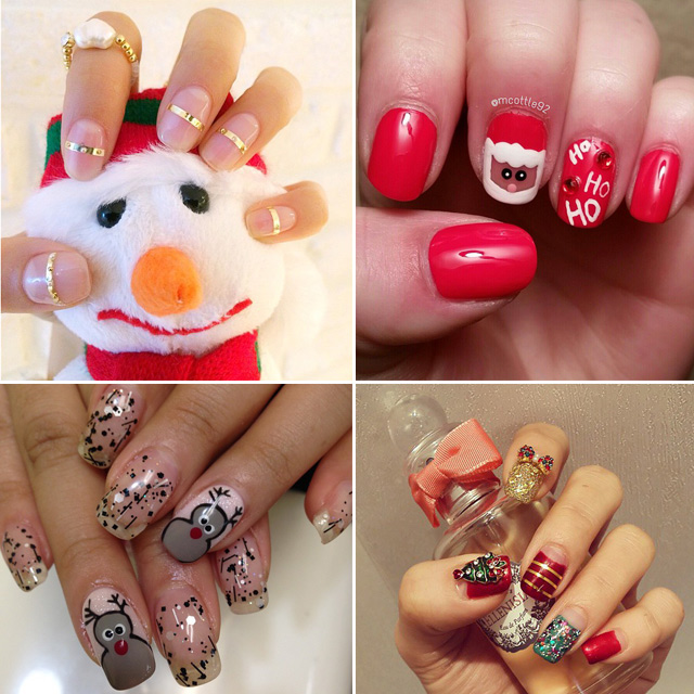 ลายเพ้นท์เล็บคริสต์มาส-ปีใหม่ ลายเพ้นท์เล็บคริสต์มาส-ปีใหม่