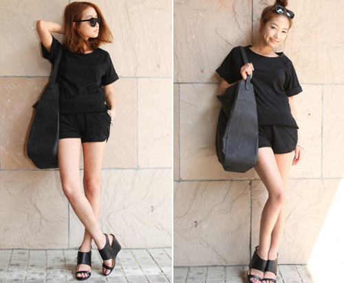 กางเกงขาสั้นผ้ายืด