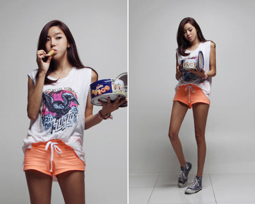 กางเกงขาสั้นผ้ายืด