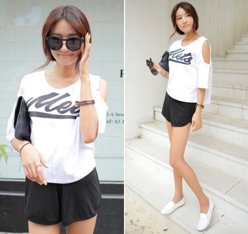 กางเกงขาสั้นผ้ายืด