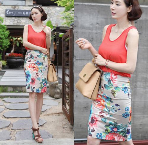 กางเกงลายดอก กระโปรงลายดอก