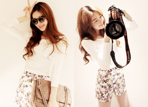 กางเกงลายดอก กระโปรงลายดอก