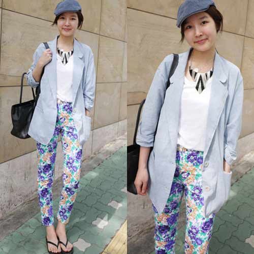 กางเกงลายดอก กระโปรงลายดอก