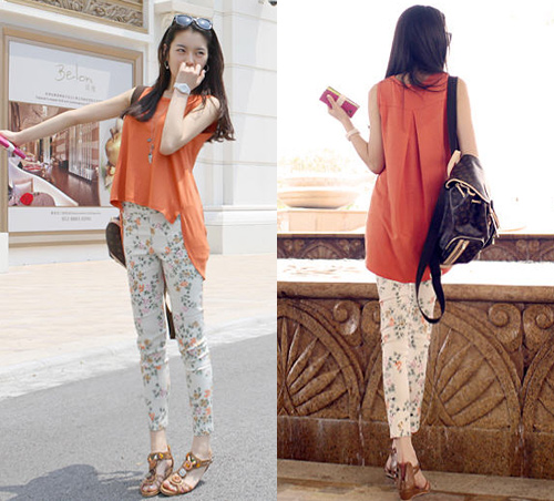 กางเกงลายดอก กระโปรงลายดอก