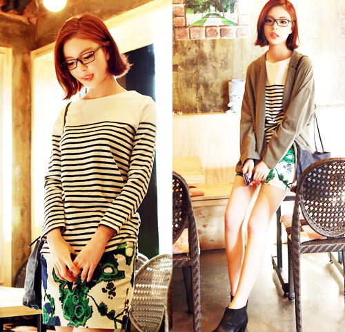 กางเกงลายดอก กระโปรงลายดอก