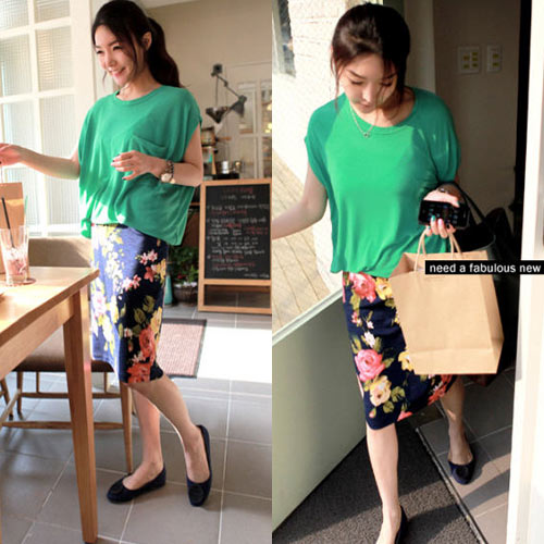 กางเกงลายดอก กระโปรงลายดอก