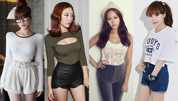 กางเกงเอวสูง