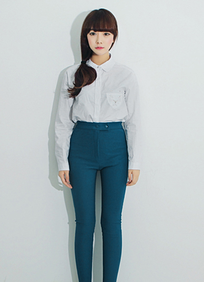 กางเกงเอวสูง