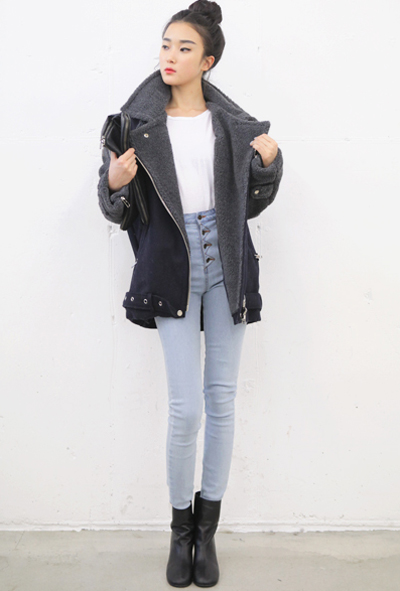 กางเกงเอวสูง