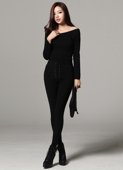 กางเกงเอวสูง