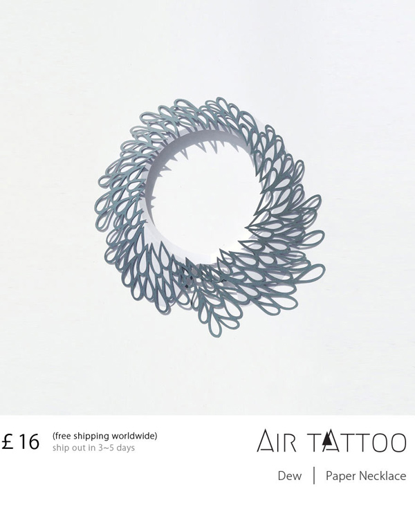 สร้อยคอกระดาษกรุลาย