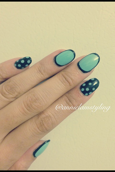 เพ้นท์เล็บแบบทูโทน