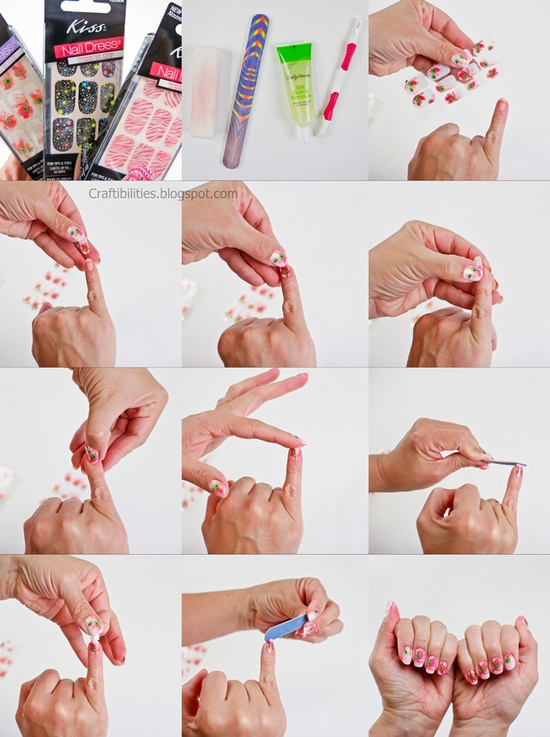 สติ๊กเกอร์ติดเล็บ สติ๊กเกอร์ติดเล็บ