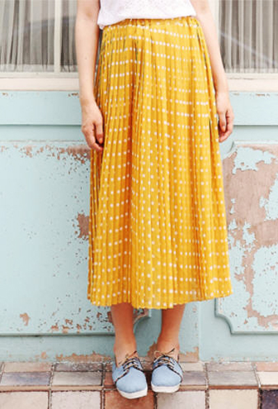 กระโปรงพลีทยาว