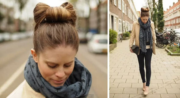 วิธีมัดผมเป็นรูปโบ