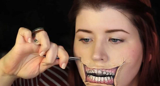 แต่งหน้าสาวปากฉีก แต่งหน้าสาวปากฉีก