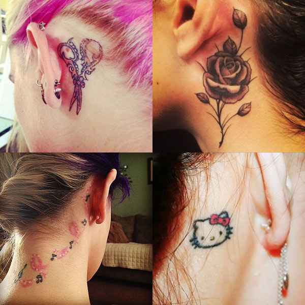 รอยสักหลังหู รอยสักหลังหู