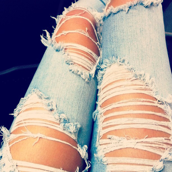 วิธีทำกางเกงยีนส์ขาด วิธีทำกางเกงยีนส์ขาด