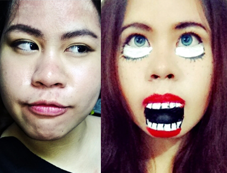 แต่งหน้าฮาโลวีน แต่งหน้าฮาโลวีน