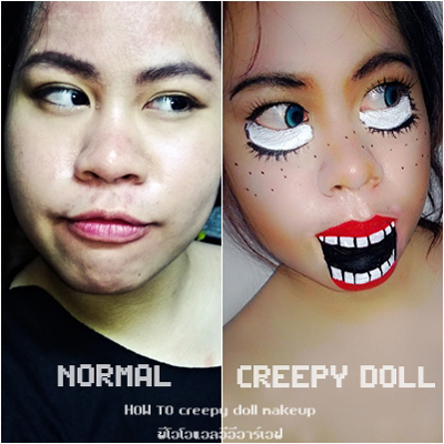 แต่งหน้าฮาโลวีน แต่งหน้าฮาโลวีน