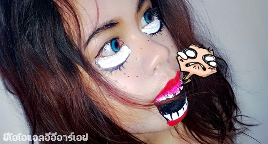 แต่งหน้าฮาโลวีน แต่งหน้าฮาโลวีน