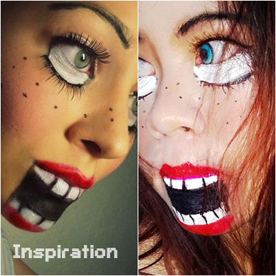 แต่งหน้าฮาโลวีน แต่งหน้าฮาโลวีน