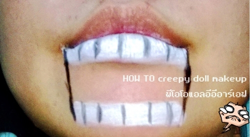 แต่งหน้าฮาโลวีน แต่งหน้าฮาโลวีน