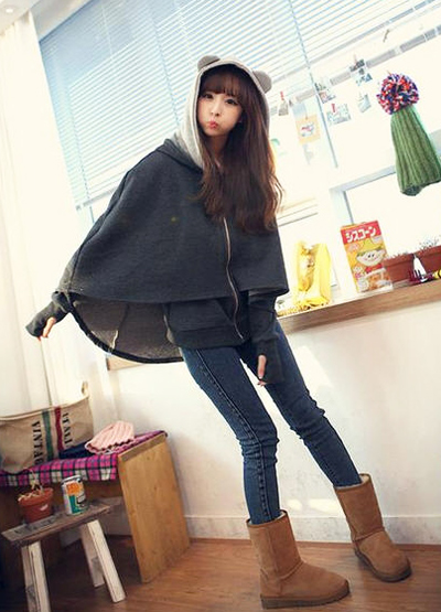 เสื้อกันหนาวมีหู เสื้อกันหนาวมีหู