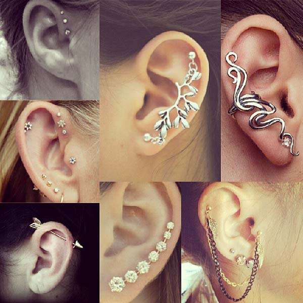 ใส่ต่างหูหลายรู ใส่ต่างหูหลายรู