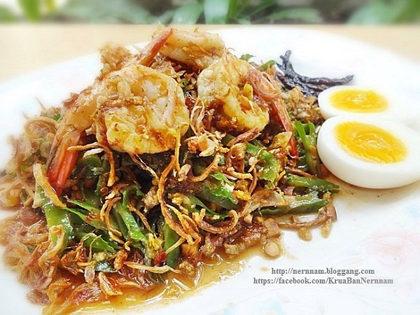 ยำถั่วพูกุ้งสด อร่อยแซบรสกลมกล่อม ยำถั่วพูกุ้งสด อร่อยแซบรสกลมกล่อม