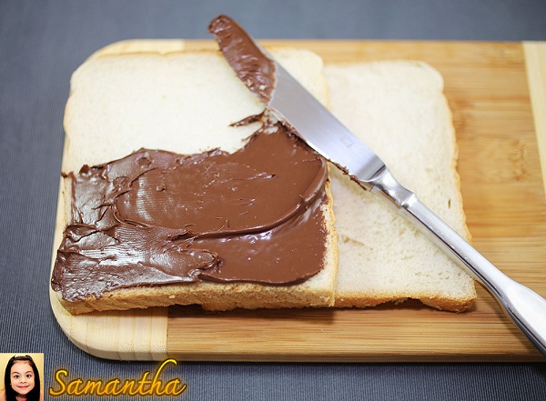 ขนมปังแซนด์วิชไส้นูเทลลากล้วยหอม อาหารเช้าหวานนุ่มชุ่มลิ้น ขนมปังแซนด์วิชไส้นูเทลลากล้วยหอม อาหารเช้าหวานนุ่มชุ่มลิ้น