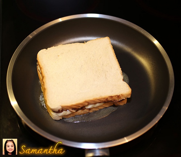 ขนมปังแซนด์วิชไส้นูเทลลากล้วยหอม อาหารเช้าหวานนุ่มชุ่มลิ้น ขนมปังแซนด์วิชไส้นูเทลลากล้วยหอม อาหารเช้าหวานนุ่มชุ่มลิ้น