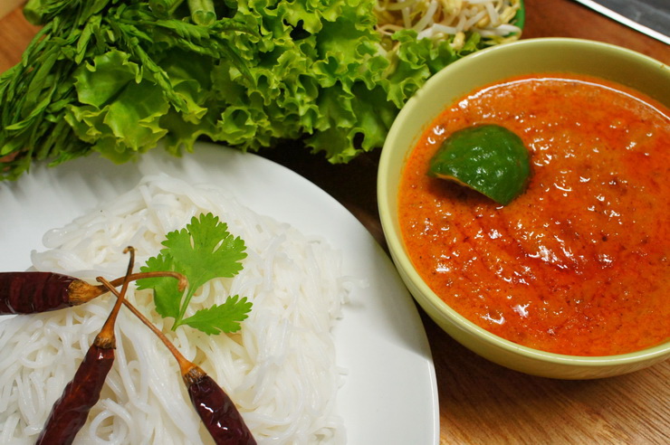 ขนมจีนน้ำพริก ขนมจีนน้ำพริก