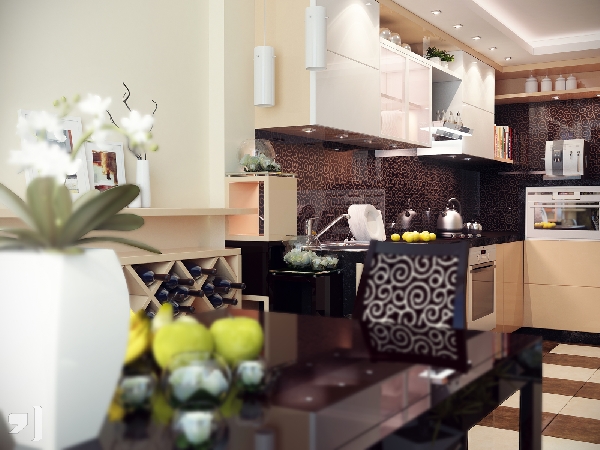 ห้องครัวสวย ๆ มีโต๊ะกินข้าวครบครันในห้องเดียว ห้องครัวสวย ๆ มีโต๊ะกินข้าวครบครันในห้องเดียว