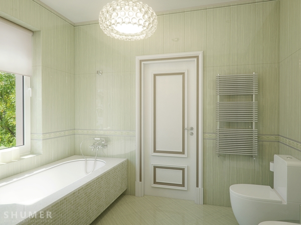 ห้องน้ำสีเขียวอ่อนสวย ๆ สไตล์วินเทจ ห้องน้ำสีเขียวอ่อนสวย ๆ สไตล์วินเทจ
