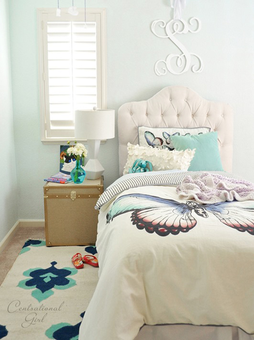 ห้องนอนเล็กสีฟ้า หวานสดใสเอาใจสาว ๆ ห้องนอนเล็กสีฟ้า หวานสดใสเอาใจสาว ๆ