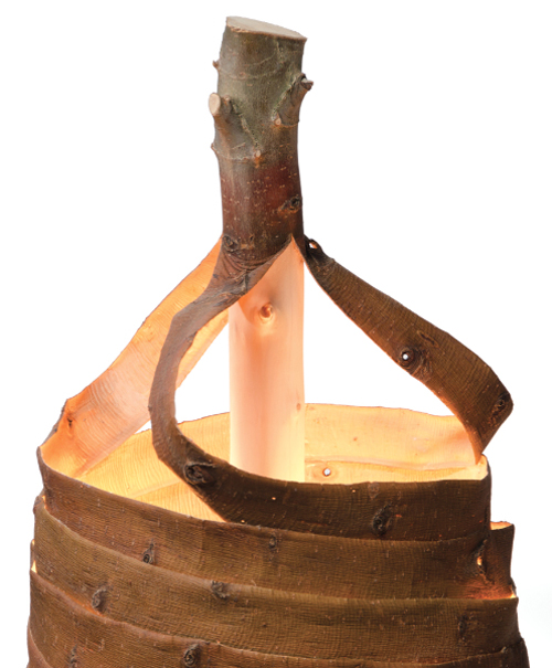 โคมไฟเปลือกไม้ โคมไฟเปลือกไม้