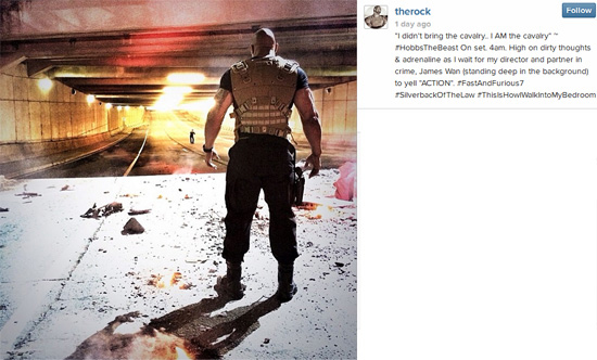 เดอะ ร็อค เผยภาพใหม่สุดเท่ จากกองถ่าย Fast & Furious 7 เดอะ ร็อค เผยภาพใหม่สุดเท่ จากกองถ่าย Fast & Furious 7