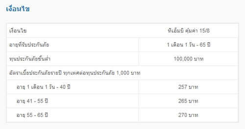 ประกันชีวิต ทีเอ็มบี Smart Life ประกันชีวิต ทีเอ็มบี Smart Life