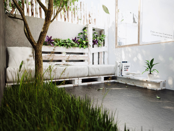 ห้องนอนสีขาวสวย ๆ ห้อมล้อมด้วยธรรมชาติ ห้องนอนสีขาวสวย ๆ ห้อมล้อมด้วยธรรมชาติ